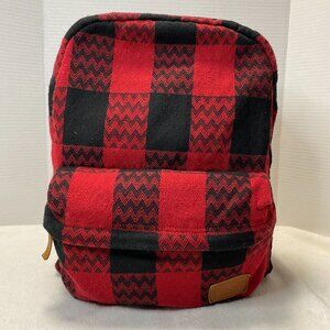 Vans Off the Wall Backpack Plaid Red/Black Old School Back to School